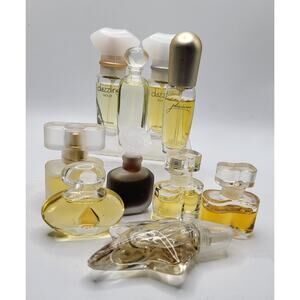 Vintage Estee Lauder Mini Perfume Collection Dazzling Gold Pleasures Lot of 10